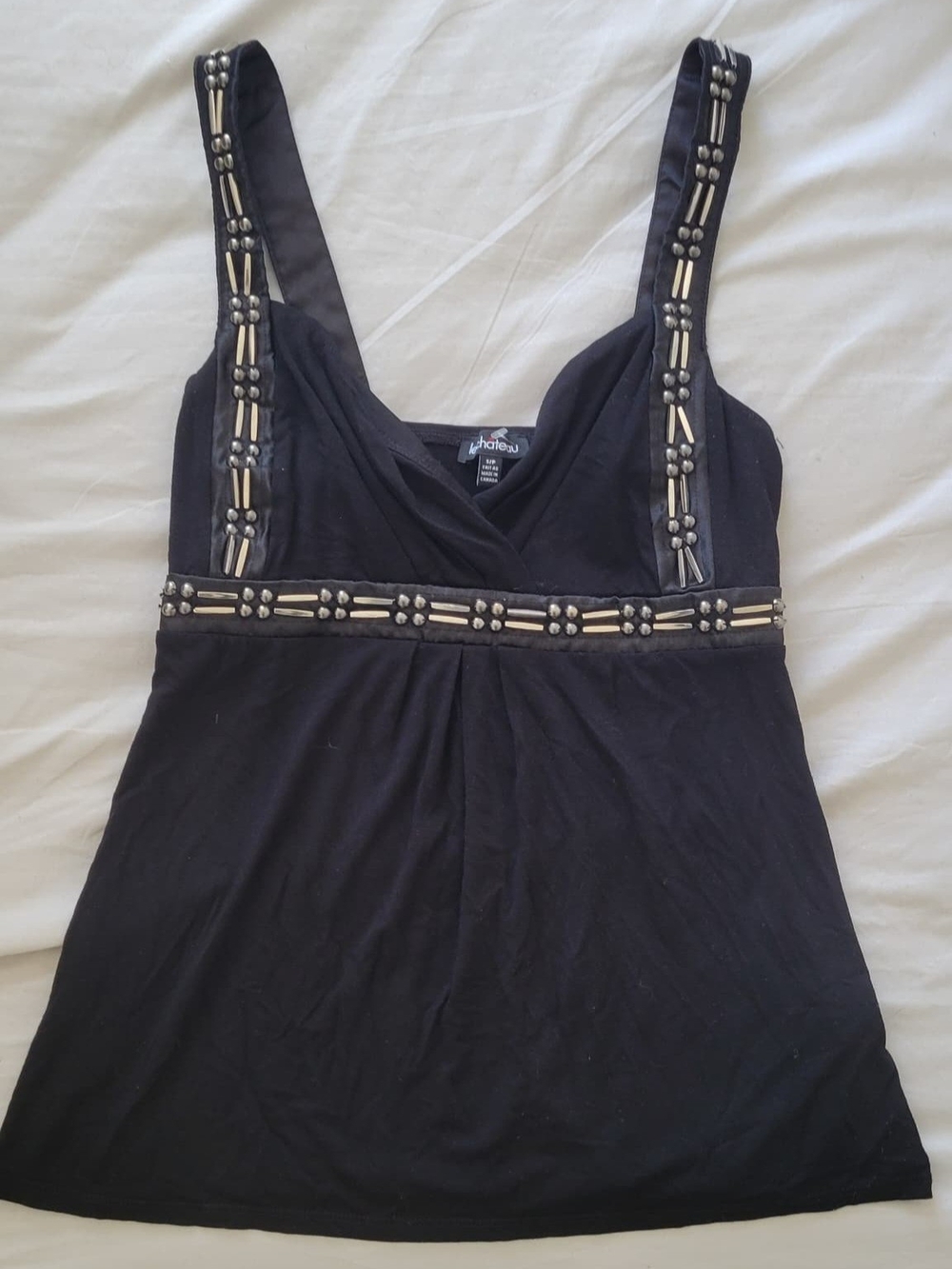 Authentic vintage Y2K /Le Château empire waist tank top / 2000s / Size S